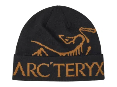 Pre-owned Arc'teryx Bird Word Toque Beanie (fw25) In 24k Black