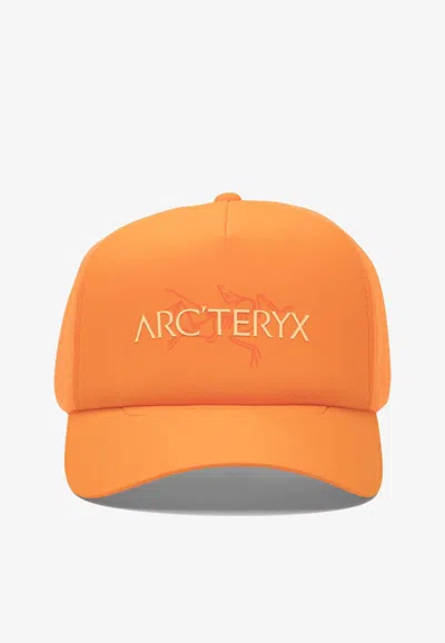 Arc'teryx Bird Word Trucker Cap In Orange