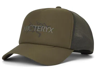 Arc'teryx Bird Word Trucker Hat Traditional Hats Tatsu/forage: Sm/md In Green