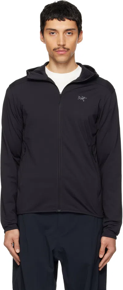 Arc'teryx Black Kyanite Lightweight Hoodie