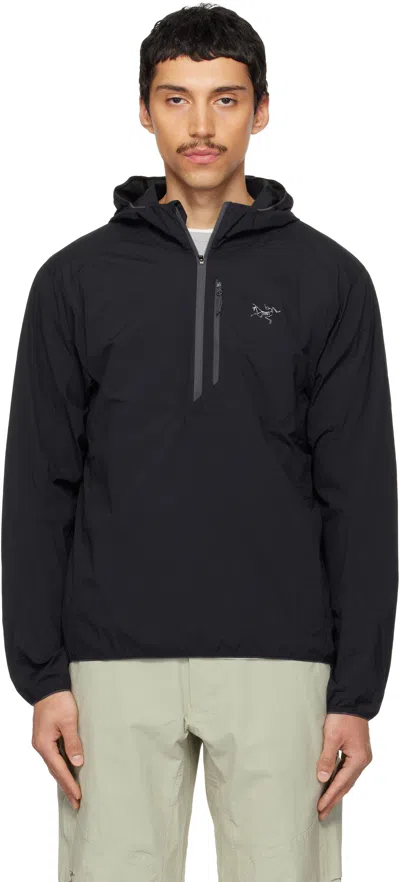 Arc'teryx Black Ossa 1/2 Zip Hoodie