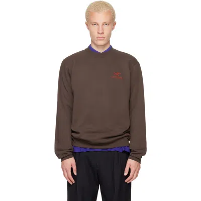 Arc'teryx Brown Emblem Fleece Crew Neck Sweatshirt