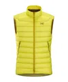 Shop Arc'teryx Cerium Down Vest In Yellow