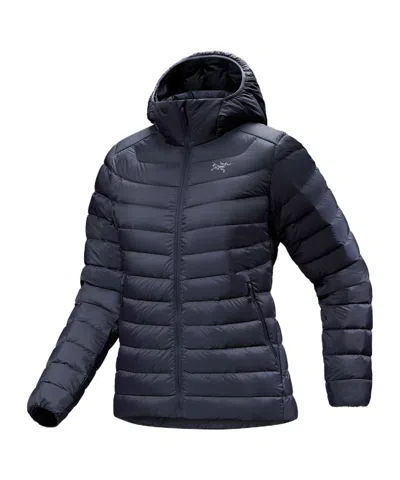 Arc'teryx Cerium Hooded Down Jacket In Black