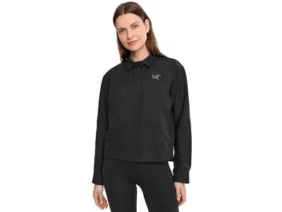 Arc'teryx Clarkia Super Light Cotton Overshirt Women's Clothing Black: Md
