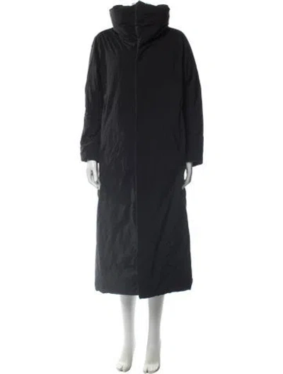 Pre-owned Arc'teryx Cloud Down Nylon Faux Fur Coat In Blue