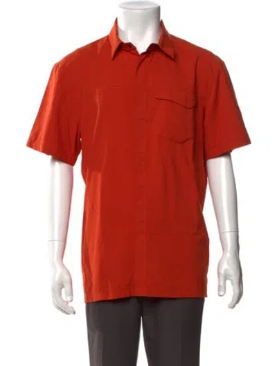 Pre-owned Arc'teryx Collar Short Sleeve Polo Shirt In Orange