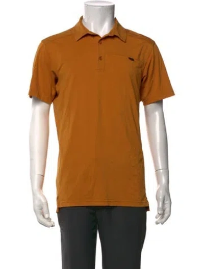 Pre-owned Arc'teryx Collar Short Sleeve Polo Shirt In Orange