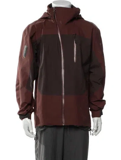 Pre-owned Arc'teryx Colorblock Pattern Performance Jacket In Brown