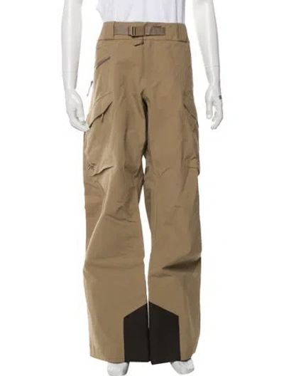 Pre-owned Arc'teryx Colorblock Pattern Ski Pants In Brown