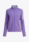 Arc'teryx Covert Zip-up Fleece Jacket In Purple