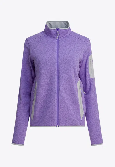Arc'teryx Covert Zip-up Fleece Jacket In Purple