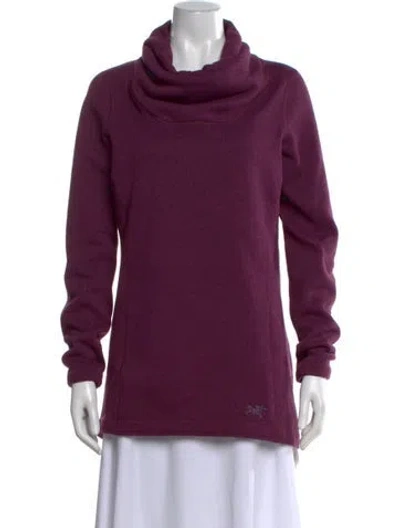 Pre-owned Arc'teryx Cowl Neck Sweater In Purple