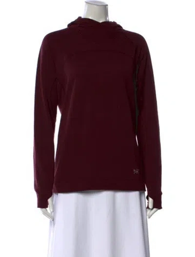 Pre-owned Arc'teryx Crew Neck Long Sleeve Hoodie In Burgundy