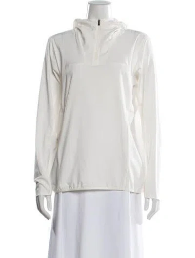 Pre-owned Arc'teryx Crew Neck Long Sleeve Hoodie In White