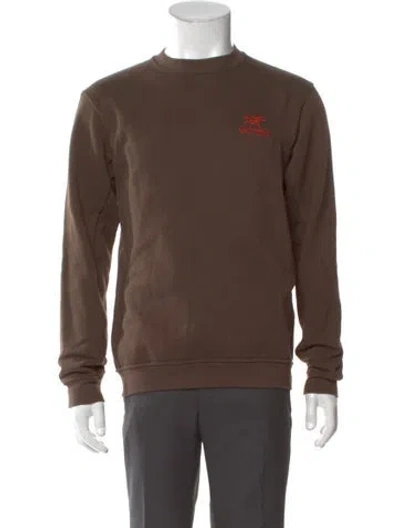 Pre-owned Arc'teryx Crew Neck Long Sleeve Sweatshirt In Brown
