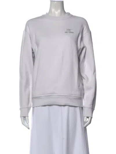 Pre-owned Arc'teryx Crew Neck Long Sleeve Sweatshirt In Purple