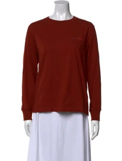 Pre-owned Arc'teryx Crew Neck Long Sleeve Sweatshirt In Red