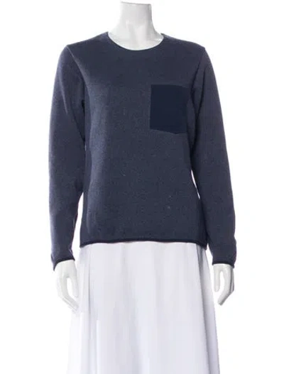 Pre-owned Arc'teryx Crew Neck Long Sleeve Top In Blue