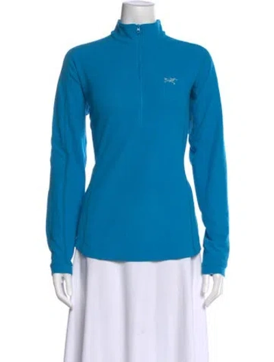 Pre-owned Arc'teryx Crew Neck Long Sleeve Top In Blue