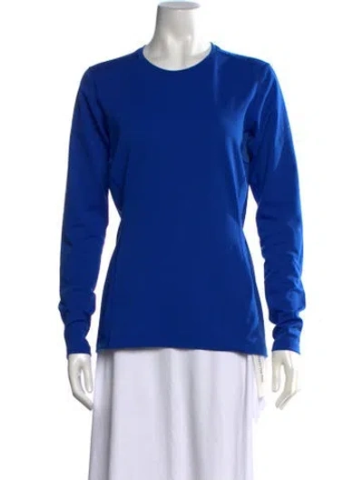 Pre-owned Arc'teryx Crew Neck Long Sleeve Top In Blue