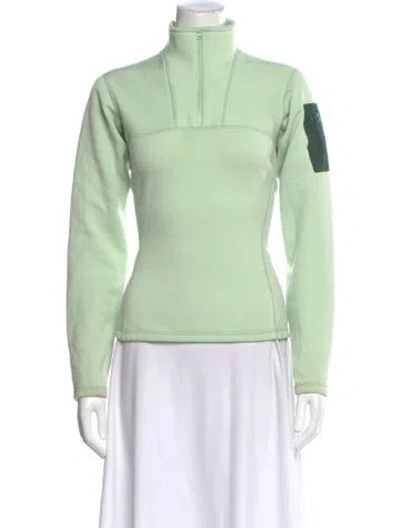 Pre-owned Arc'teryx Crew Neck Long Sleeve Top In Green