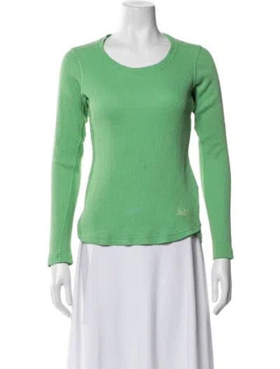 Pre-owned Arc'teryx Crew Neck Long Sleeve Top In Green
