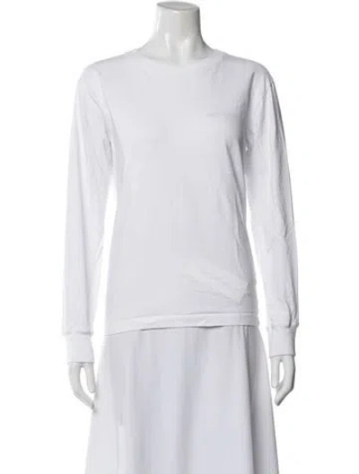 Pre-owned Arc'teryx Crew Neck Long Sleeve Top In White