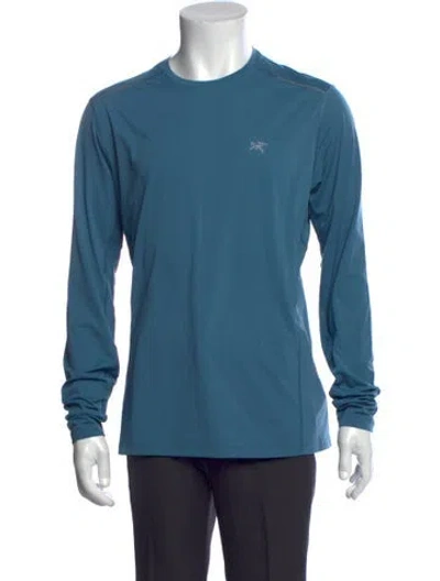 Pre-owned Arc'teryx Crew Neck Long Sleeve T-shirt In Blue