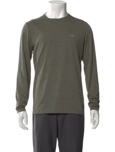 Pre-owned Arc'teryx Crew Neck Long Sleeve T-shirt In Green