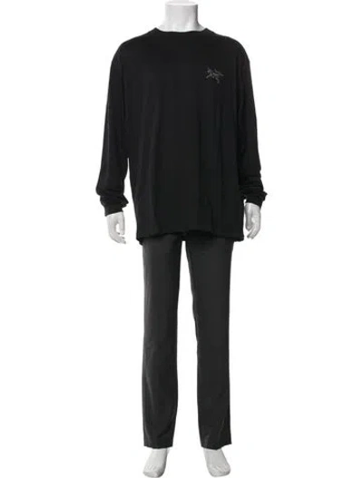 Pre-owned Arc'teryx Crew Neck Long Sleeve T-shirt W/ Tags In Black