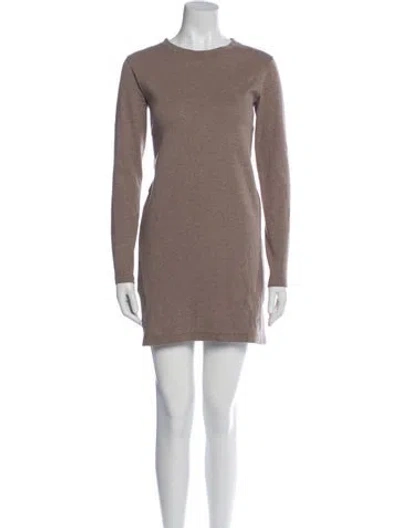 Pre-owned Arc'teryx Crew Neck Mini Dress In Neutral