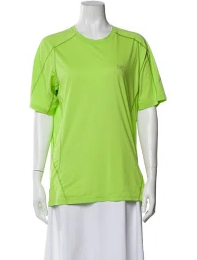 Pre-owned Arc'teryx Crew Neck Short Sleeve Top In Green