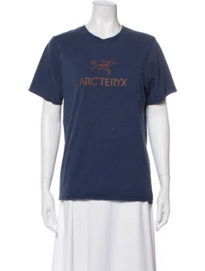 Pre-owned Arc'teryx Crew Neck Short Sleeve T-shirt In Blue