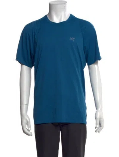 Pre-owned Arc'teryx Crew Neck Short Sleeve T-shirt In Blue