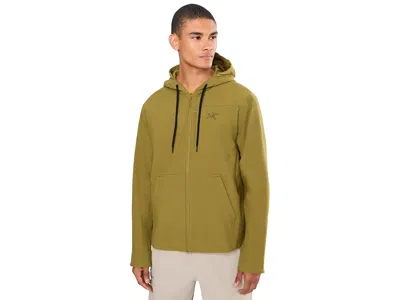 Arc'teryx Cronin Ar Hoody Men's Jacket Bracken: Sm, Cotton/elastane/nylon In Green