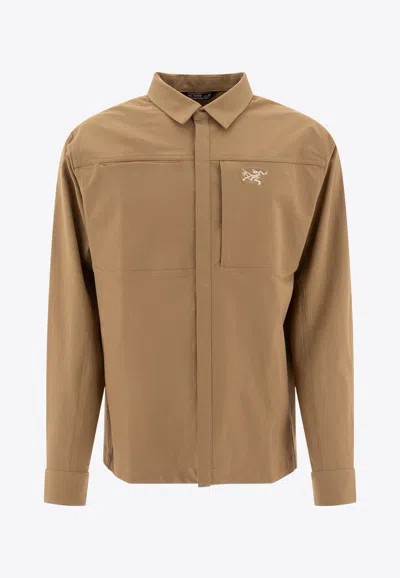 Arc'teryx Cronin Button-up Overshirt In Brown