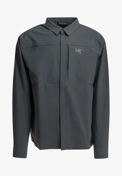 Arc'teryx Cronin Logo Overshirt In Blue