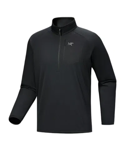 Arc'teryx Delta 1/2 Zip Neck Men's In Black