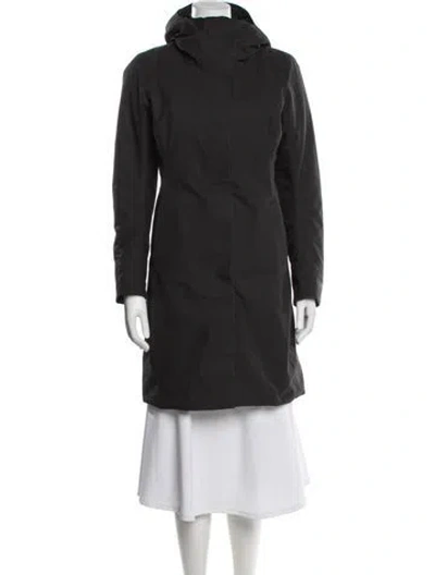 Pre-owned Arc'teryx Down Coat In Black