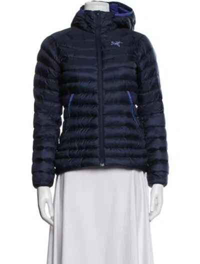 Pre-owned Arc'teryx Down Jacket In Blue