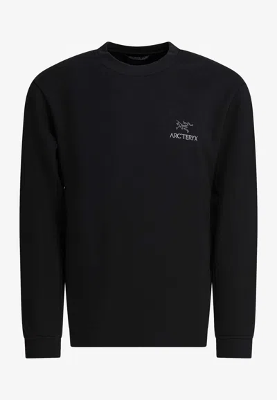 Arc'teryx Emblem Crewneck Sweatshirt In Black