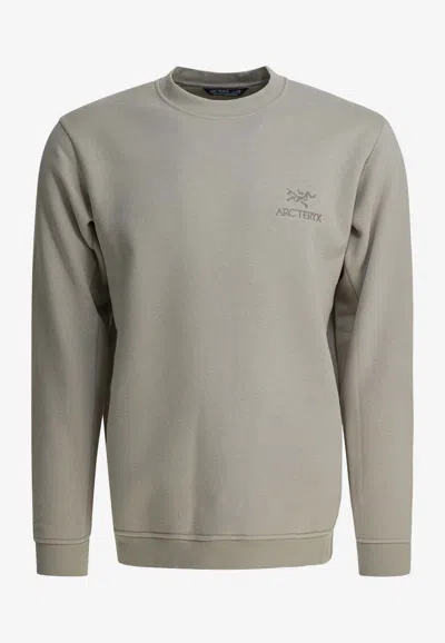 Arc'teryx Emblem Crewneck Sweatshirt In Gray