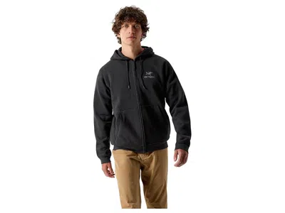 Arc'teryx Emblem Fleece Full-zip Hoody In Black