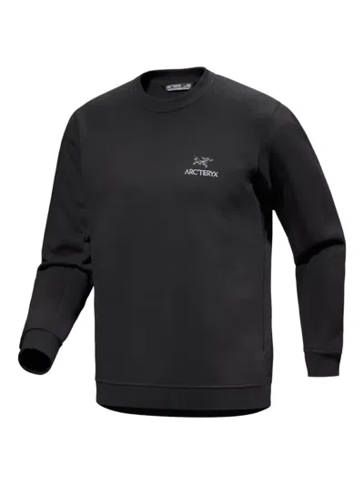Arc'teryx Emblem Logo Crew-neck Sweatshirt In Black