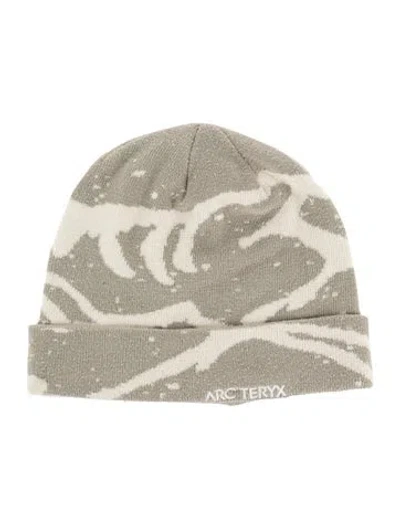 Pre-owned Arc'teryx Embroidered Logo Knit Hat In Neutrals