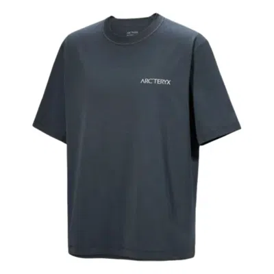 Arc'teryx Envoy Grandwall Printed T-shirt 'orion' In Blue