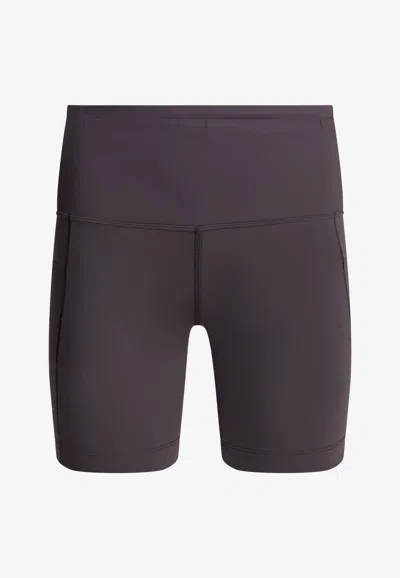 Arc'teryx Essent High-rise Cycling Shorts In Purple