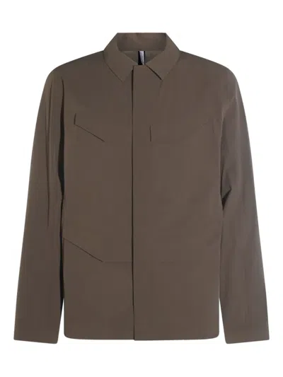 Arc'teryx Flap-pocket Shirt Jacket In Brown