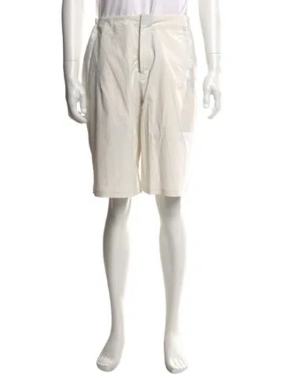 Pre-owned Arc'teryx Flat Front Shorts In White